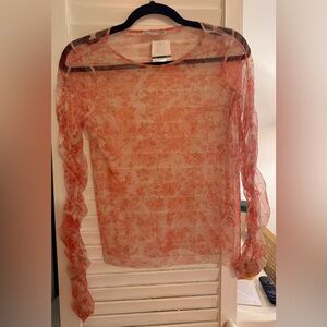 Floral Sheer Pink Top